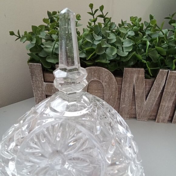 Vtg. Bleikristall Anna Hutte Footed 24% Lead Crystal‎ Covered Candy Dish Germany - Picture 6 of 11